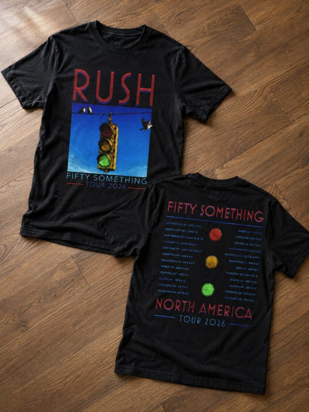 Rush Fifty Something North America Tour 2026 Graphic T shirt